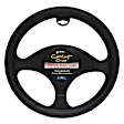 3412BK Comfort Grips Carbon Smooth Steering Wheel Cover - Black, Leatherette Vinyl, Universal 14.5-15.4 in., Slip-On, Sold individually