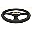 3412BK Comfort Grips Carbon Smooth Steering Wheel Cover - Black, Leatherette Vinyl, Universal 14.5-15.4 in., Slip-On, Sold individually