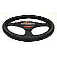3413BK Comfort Grips Carbon Smooth Steering Wheel Cover - Black, Leatherette Vinyl, Universal 15.5-16.5 in., Slip-On, Sold individually