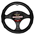 3421BK Comfort Grips Carbon Gripper Steering Wheel Cover - Black, Leatherette Vinyl, Universal 13.5-14.4 in., Slip-On, Sold individually