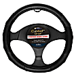 3422BK Comfort Grips Carbon Gripper Steering Wheel Cover - Black, Leatherette Vinyl, Universal 14.5-15.4 in., Slip-On, Sold individually