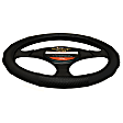 3423BK Comfort Grips Carbon Gripper Steering Wheel Cover - Black, Leatherette Vinyl, Universal 15.5-16.5 in., Slip-On, Sold individually
