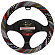 3451BK Comfort Grips Boho Steering Wheel Cover - Boho-patterned, Woven fabric, Universal 13.5-14.5 in., Slip-On, Sold individually