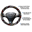 3451BK Comfort Grips Boho Steering Wheel Cover - Boho-patterned, Woven fabric, Universal 13.5-14.5 in., Slip-On, Sold individually
