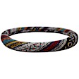 3452BK Comfort Grips Boho Steering Wheel Cover - Boho-patterned, Woven fabric, Universal 14.5-15.5 in., Slip-On, Sold individually