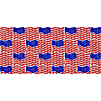 SV04 Sun Shade - Red, White And Blue, Fabric, Fits 21 in. to 27 in., Universal, Sold individually