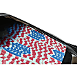 SV04 Sun Shade - Red, White And Blue, Fabric, Fits 21 in. to 27 in., Universal, Sold individually
