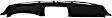 1957-00-25 Dash Cover, Black, Dash Mat, Original Series