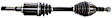 2011 Buick LaCrosse - Front, Driver Side Axle Assembly, New, 2.4L 4Cyl