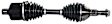 1997 Oldsmobile Silhouette - Front, Driver Side Axle Assembly, New, 3.4L 6Cyl