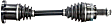 312R Rear, Driver Side Axle Assembly - New Sold Individually
