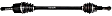 8330R Sedan Rear, Driver or Passenger Side Axle Assembly - New Sold Individually AWD
