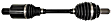 9043H Front, Driver Side Axle Assembly - New Sold Individually