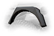 FDJL-01 Front and Rear, Driver and Passenger Side Fender Flares, Textured Black