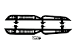 SRBR-02 Nerf Bars Black, - Set of 2