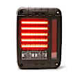TLJK-01 Driver or Passenger Side LED Tail Light, With bulb(s), Amber Lens