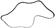 5060820 Main Drive Serpentine belt, 6 Rib Count