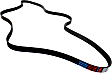 5060835 Serpentine belt, 6 Rib Count