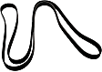 5060923 Serpentine belt, 6 Rib Count