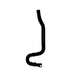 88485 Heater Hose - Rubber, Direct Fit, Sold Individually