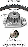 WP227K1A Timing Belt Kit, Water Pump Included