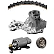 1999 Volkswagen Cabrio - Timing Belt Kit, With Single Side V-Ribbed Belt, Water Pump Included, 2.0L 4Cyl