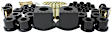 11.18101G Master Bushing Kit - Black, Polyurethane, Direct Fit, Kit