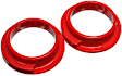 15.6103R Coil Spring Insulator - Red, Polyurethane, Direct Fit, Set of 2