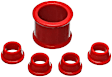 1991 Honda CRX - Steering Rack Bushing, Power Steering, Red, Polyurethane, Kit