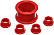 16.10104R Steering Rack Bushing - Red, Polyurethane, Direct Fit, Kit