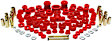 16.18105R Master Bushing Kit - Red, Polyurethane, Direct Fit, Kit