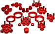 16.18106R Master Bushing Kit - Red, Polyurethane, Direct Fit, Kit