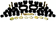 16.18107G Master Bushing Kit - Black, Polyurethane, Direct Fit, Kit