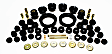 16.18107G Master Bushing Kit - Black, Polyurethane, Direct Fit, Kit
