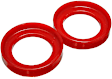 16.6103R Coil Spring Insulator - Red, Polyurethane, Direct Fit, Set of 2