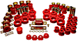 3.18108R Master Bushing Kit - Red, Polyurethane, Direct Fit, Kit