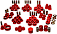 3.18122R Master Bushing Kit - Red, Polyurethane, Direct Fit, Kit