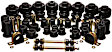 3.18129G Master Bushing Kit - Black, Polyurethane, Direct Fit, Kit