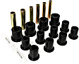 3.2105G Leaf Spring Bushing - Black, Polyurethane, Direct Fit, 2-spring-and-shackle set