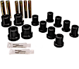 3.2112G Leaf Spring Bushing - Black, Polyurethane, Direct Fit, 2-spring-and-shackle set