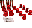 3.2112R Leaf Spring Bushing - Red, Polyurethane, Direct Fit, 2-spring-and-shackle set