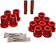 3.2119R Leaf Spring Bushing - Red, Polyurethane, Direct Fit, 2-spring-and-shackle set