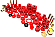 4.18101R Master Bushing Kit - Red, Polyurethane, Direct Fit, Kit