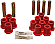 4.2103R Leaf Spring Bushing - Red, Polyurethane, Direct Fit, 2-spring-and-shackle set