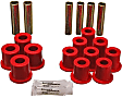 4.2114R Leaf Spring Bushing - Red, Polyurethane, Direct Fit, 2-spring-and-shackle set