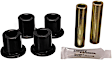 4.2132G Leaf Spring Bushing - Black, Polyurethane, Direct Fit, 2-shackle-eye set
