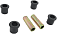 Leaf Spring Bushing - Black, Polyurethane, Direct Fit, 2-shackle-eye set