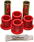 4.2133R Leaf Spring Bushing - Red, Polyurethane, Direct Fit, 2-shackle-eye set