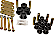 4.2135G Leaf Spring Shackles and Hangers - Black, Polyurethane, Direct Fit, 2-spring set