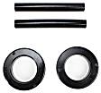 4.6102G Coil Spring Insulator - Black, Polyurethane, Direct Fit, Set of 4